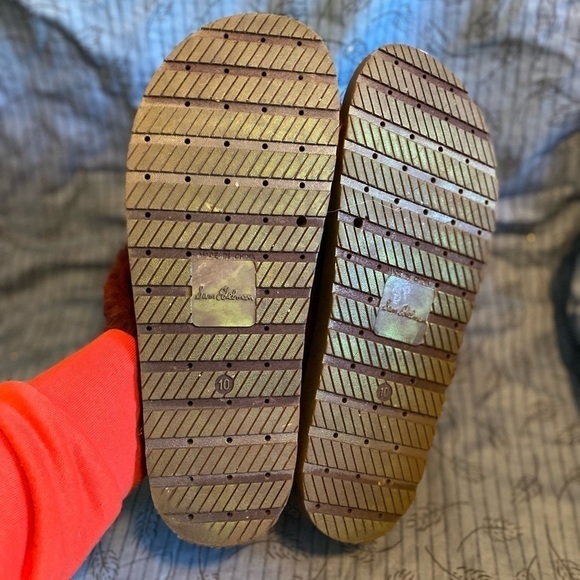 Sam Edelman Bianca leather and faux fur crossed slides 10 - Picture 5 of 5